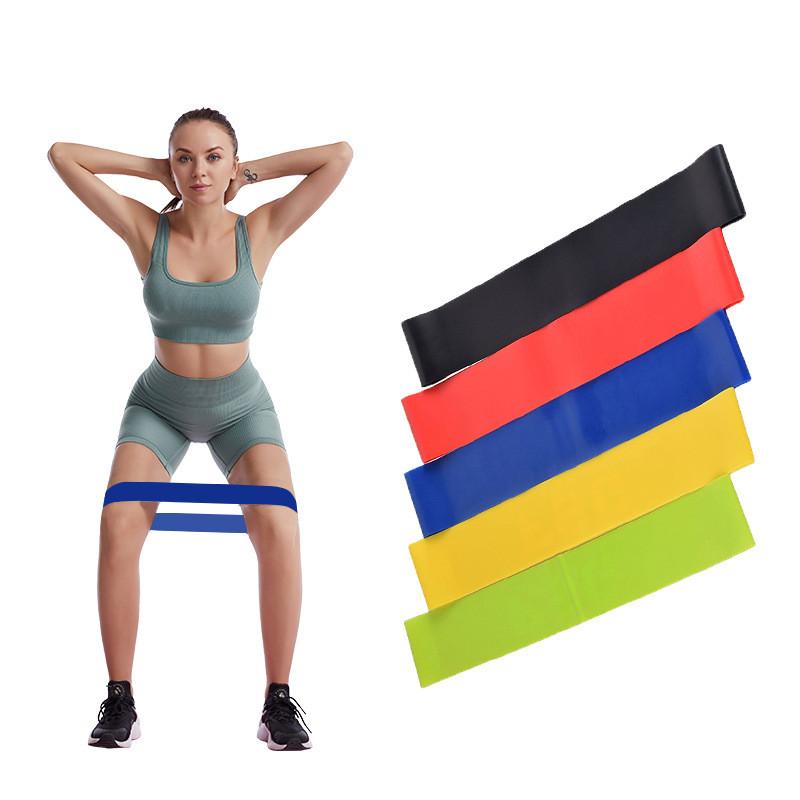 New Portable Fitness Workout Equipment Rubber Resistance Bands Yoga Gym Elastic Gum Strength Pilates Women Weight Sports