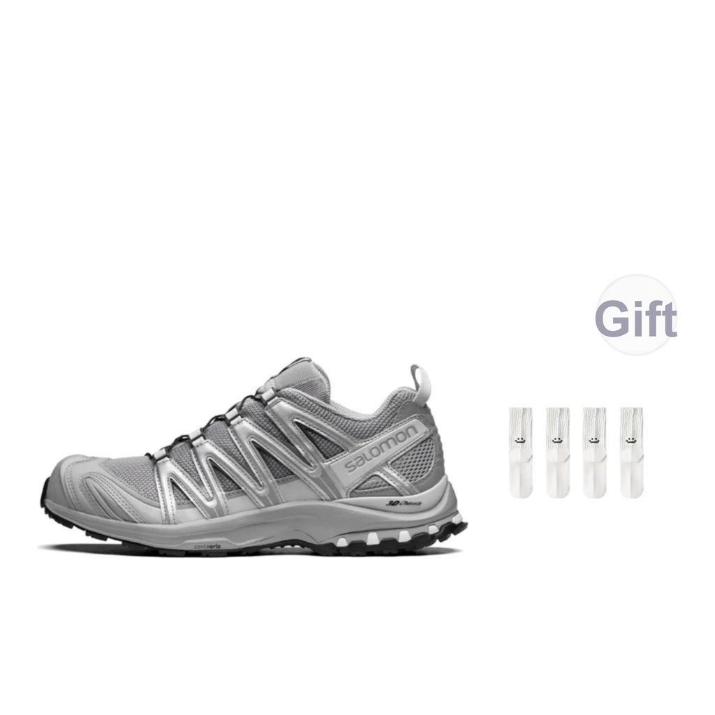 SALOMON XA Pro 3D ADV Outdoor Sports Lightweight Breathable Low-Cut Trail Running Shoes Women Sneakers Alloy-Silver Gray 416175