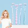 Toothbrush with Hanging Hole Design S-Shaped Vertical Brush Soft Bristles Anti-Slip Handle Toothbrush
