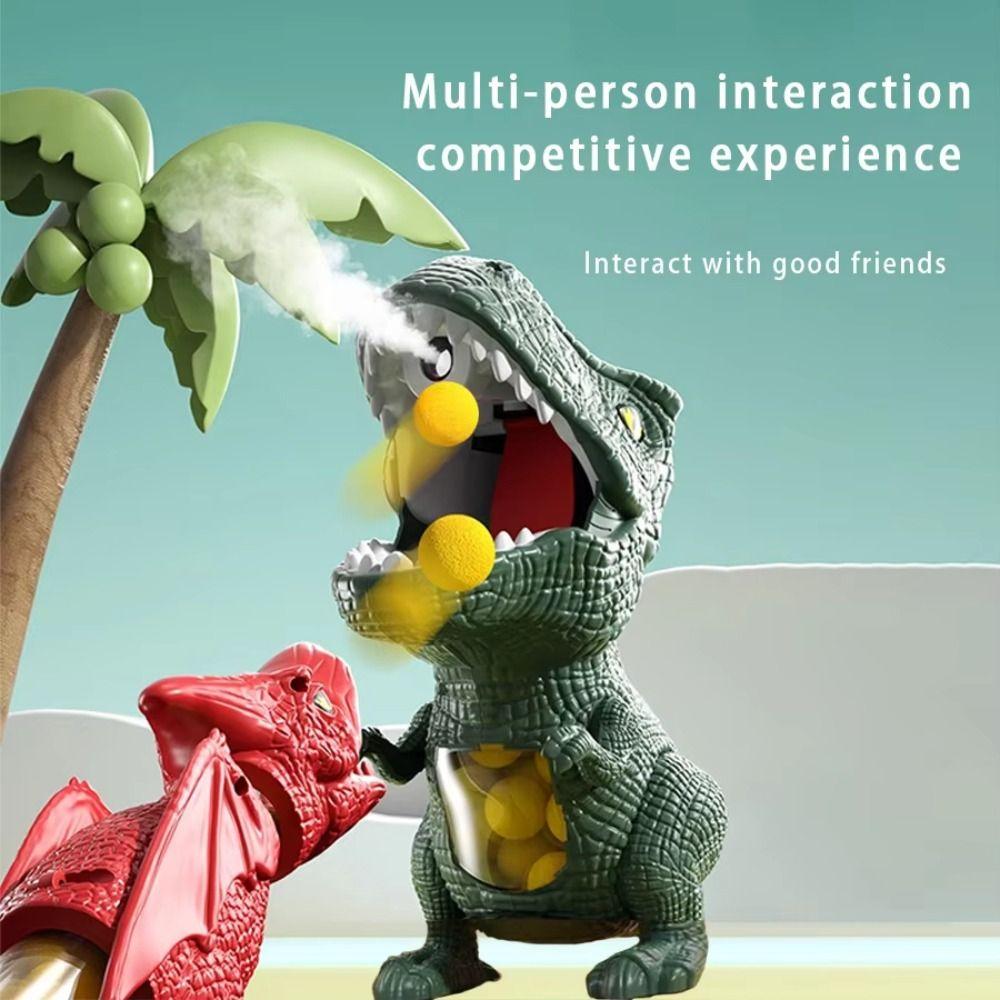 Soft Ball Design Dinosaur Launch Ejector Competition Feature Pneumatic Soft Ball Children Play