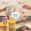 Портативный сливной стакан для фруктов и салата с вилкой для офиса и на вынос