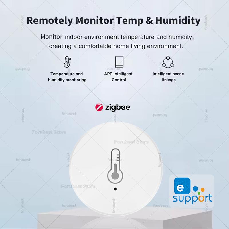 ZigBee Temperature And Humidity Sensor Remote Monitoring Hygrometer,Smart Home Automation,For Alexa Google Yandex Home Assistant