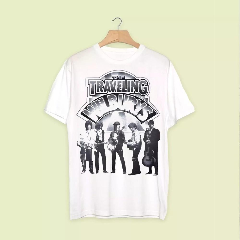 ГОРЯЧАЯ футболка Traveling Wilburys группа тур полный размер s- 5xl SU704 Унисекс футболка