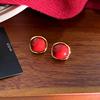 Серьги с имитацией киновари, легкие, роскошные, новые, китайские, красные, высокого класса, нишевый дизайн, новые серьги