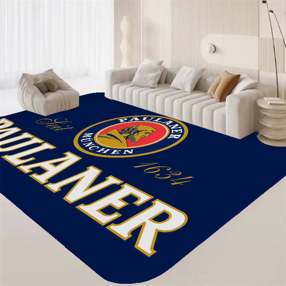 German Beer Paulaner Entrance Door Mat Washable Non-Slip Living Room Sofa Chairs Area Mat Kitchen Welcome Doormat