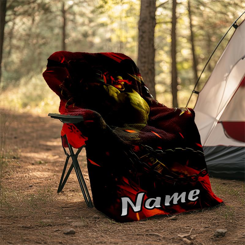 Personalized Custom Name Blanket - World of Warcraft Print Design,Blanket for Sofa,Bed,Travel,Camping - Soft and Warm, Great Gift