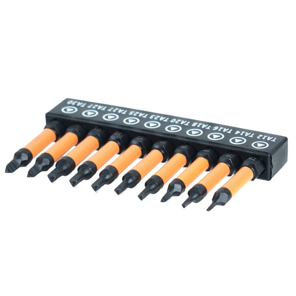 10 Pieces Ergonomic Screwdriver Triangular Bit NonSlip Design for Accurate Operation Suitable for Multiple Uses
