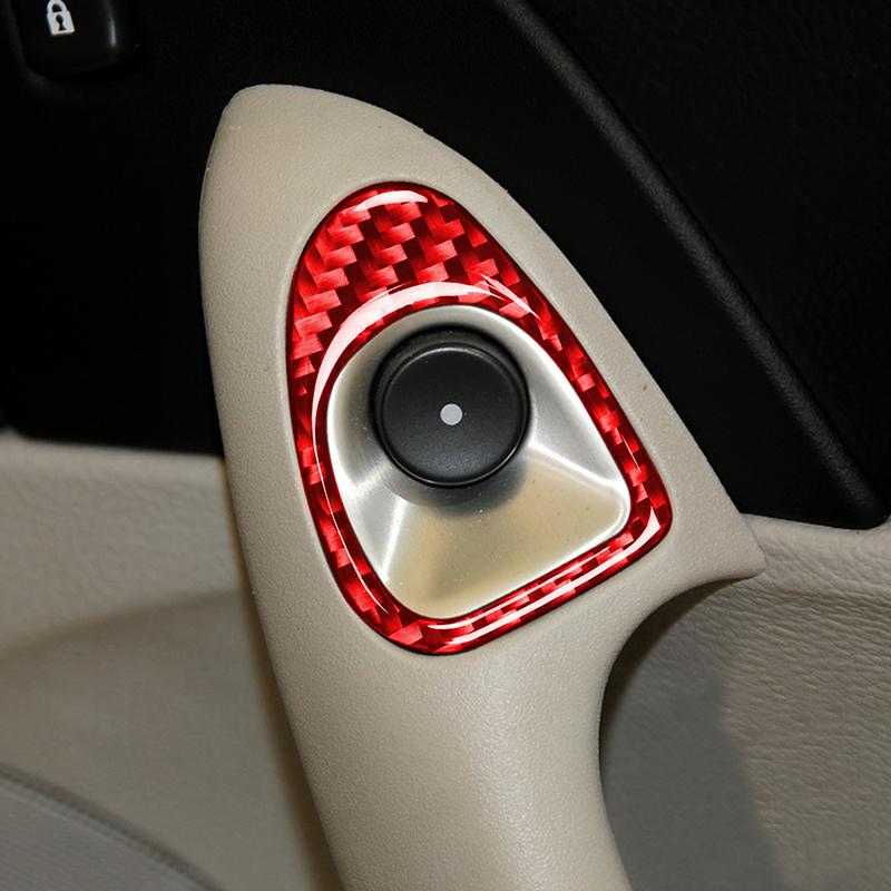 Для Chevrolet Corvette C6 2005-2007 4 шт., настоящая наклейка на окно из углеродного волокна, внутренняя отделка салона автомобиля