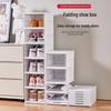 Foldable Transparent Plastic Shoe Storage Box with Lid
