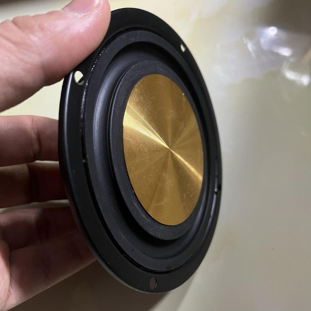 Радиатор с инвертированным краем для басового динамика 4" x 3" с кронштейном 5" x 6" для пассивных виброконусов - Аудиоаксессуар