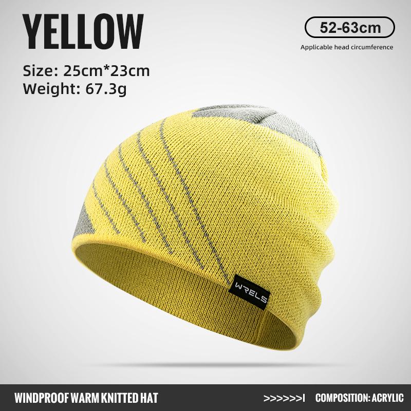 WRELS Thermal Running Hat Beanie for Men Women Thick Knitted Unisex Winter Windproof Hat Warm Soft Lightweight Beanies Skull Cap