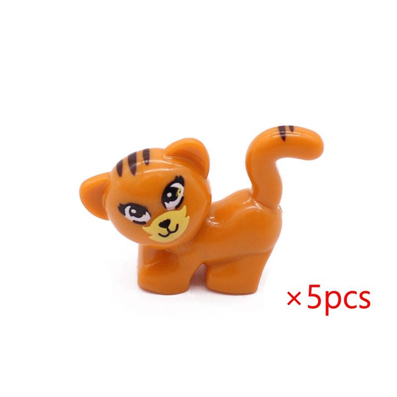 Животные Милые Овца Коза Корова Свинья Собака Курица Домашний скот Фигурки MOC Строительные блоки Игрушки для детей Подарки Сделай сам Игрушка Часть животного