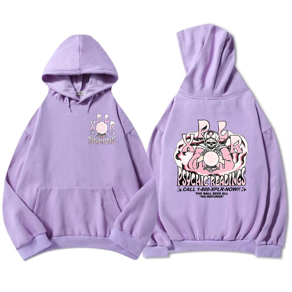 Psychic Readings Xplr-r Толстовки с капюшоном Sam and Colby Розовые толстовки с графическим принтом Унисекс Уличная одежда в стиле хип-хоп