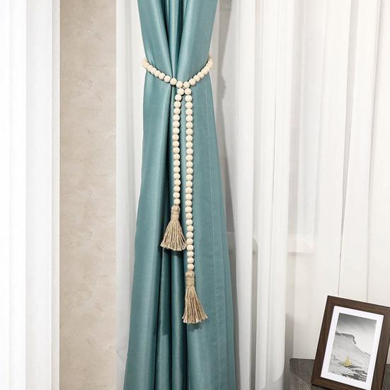 Гирлянда из деревянных бусин, украшение на стену в фермерском доме, сделай сам, деревенская кисточка, бохо, украшение из бисера для цветочных горшков, подсвечников