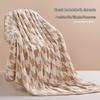 Jieyu Houndstooth Flannel Blanket