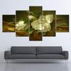 Vintage Lily Flower No Framed Modular Mural 5Pcs Wall Art Canvas Poster Pictures Paintings Home Decor Living Room Decoration