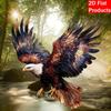 25CM A Symbol of the Return of Heroes and struggle--Flying Eagle Series Acrylic Flat 2D Catcher Hanging Decoration, Gift Window Door Wall Decoration