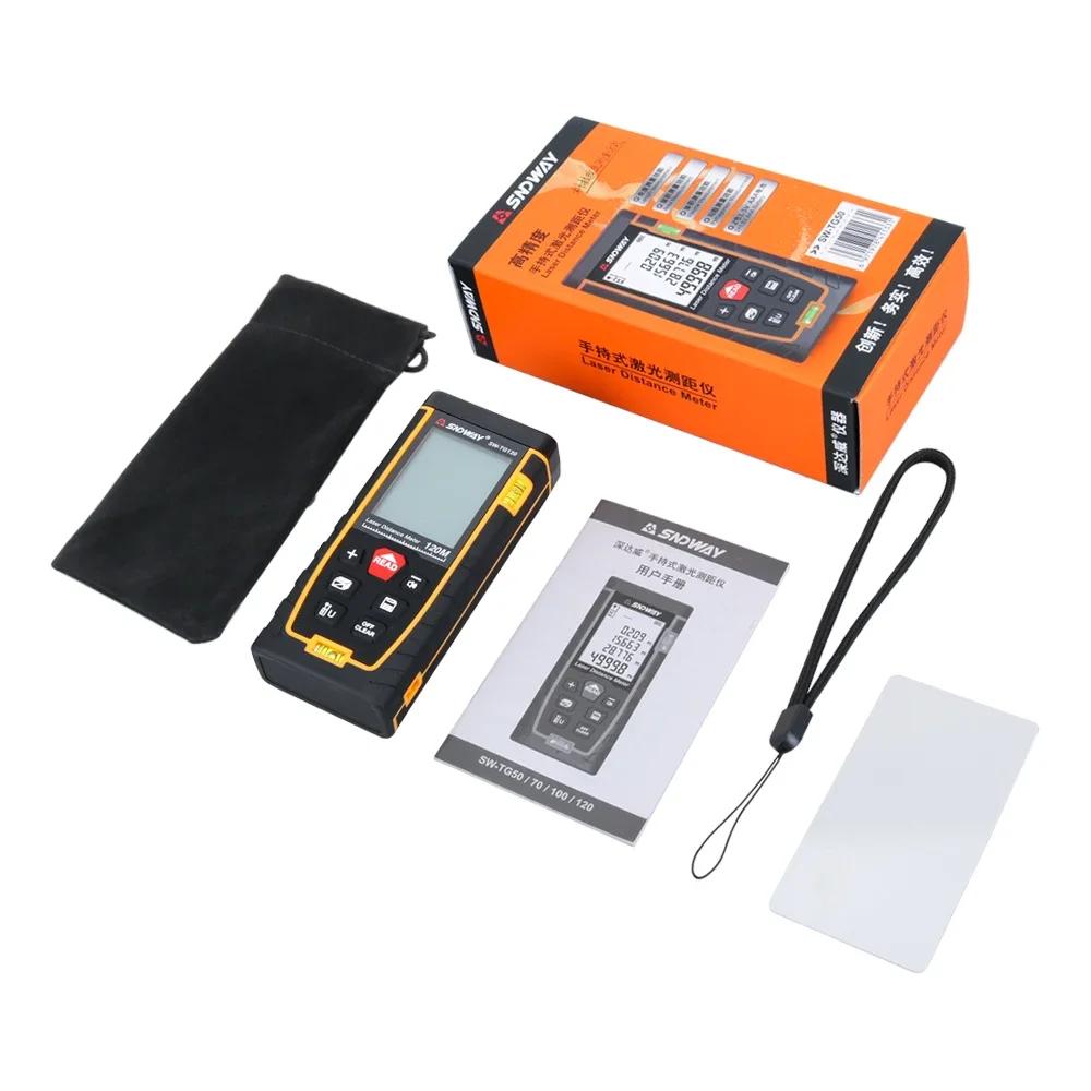 SNDWAY Laser Distance Meter Laser Rangefinder Trena Laser Tape Measure Distance Range Finder Ruler Diastimeter Roulette Tool