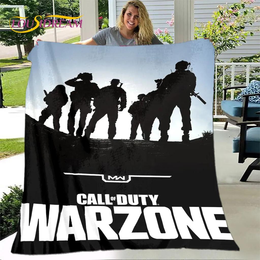 Игра COD, Call of Duty Игровое Мягкое Плюшевое Одеяло, Фланелевое Одеяло Плед для Гостиной Спальни Кровати Дивана Покрывало для Пикника Дети