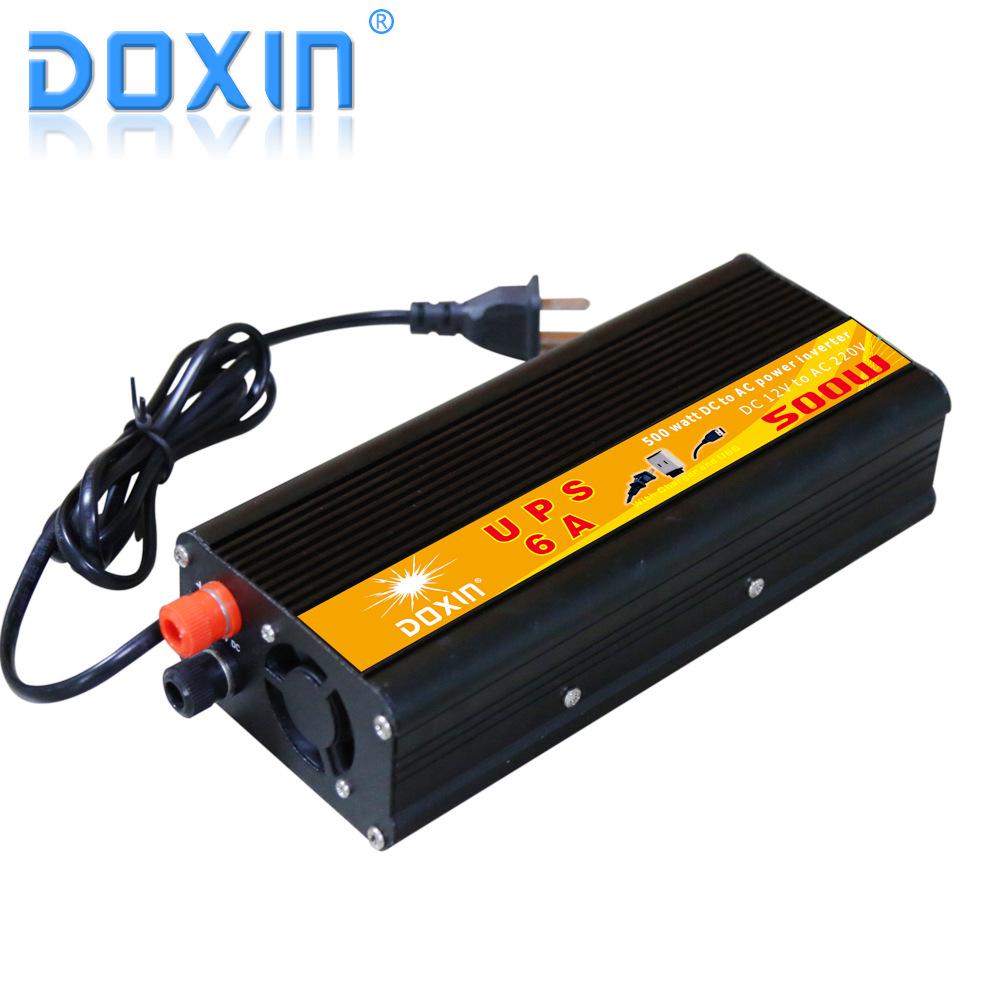 Двунаправленный инвертор DOXIN 500 Вт с ИБП и зарядкой для домашних фотоэлектрических систем