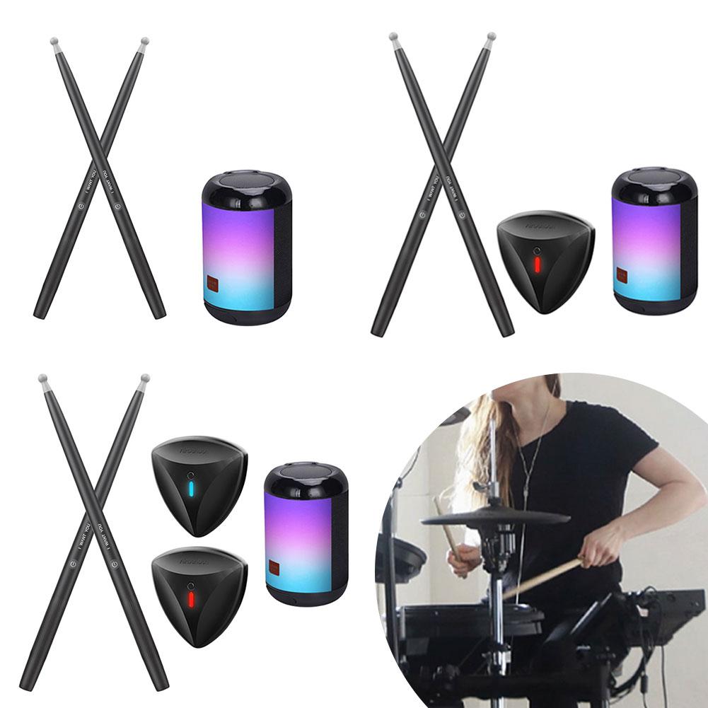 BT Electric Air Drum Set Air Drum with Drumsticks Foot Pedals for Beginners Kids Children Adults Practice for Adults Kids Gift
