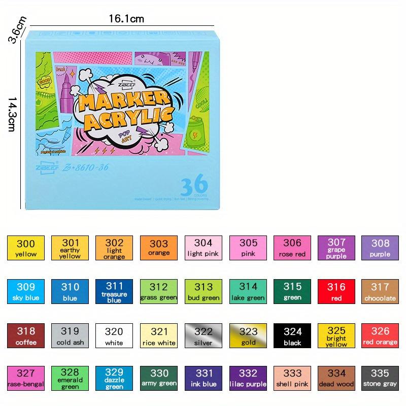 Набор из 18-84 акриловых маркеров, маркер на водной основе с мягким наконечником, мягкий наконечник-кисть, маркеры для рисования телесных тонов, маркеры для рисования камнями, плиткой, стеклом, керамикой, деревом
