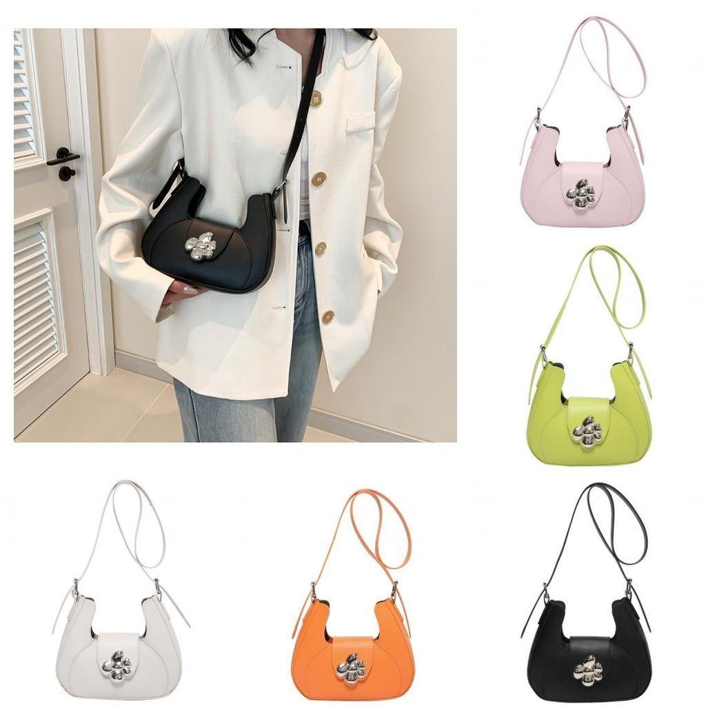 Chic Candy Colored Underarm Bag With Stylish Butterfly Bow Detail