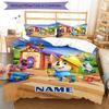3pcs Custom Name Pupstruction Bedding Set Duvet Cover Closure Includes 1 Duvet Cover & 2 Pillowcases, Soft and Comfortable for All Seasons.