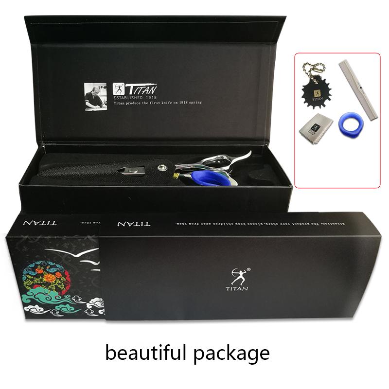 Парикмахерские ножницы TITAN, режущие ножницы для парикмахерской, инструмент для парикмахерской, нержавеющая сталь 440C, 5,5,6,0 дюйма