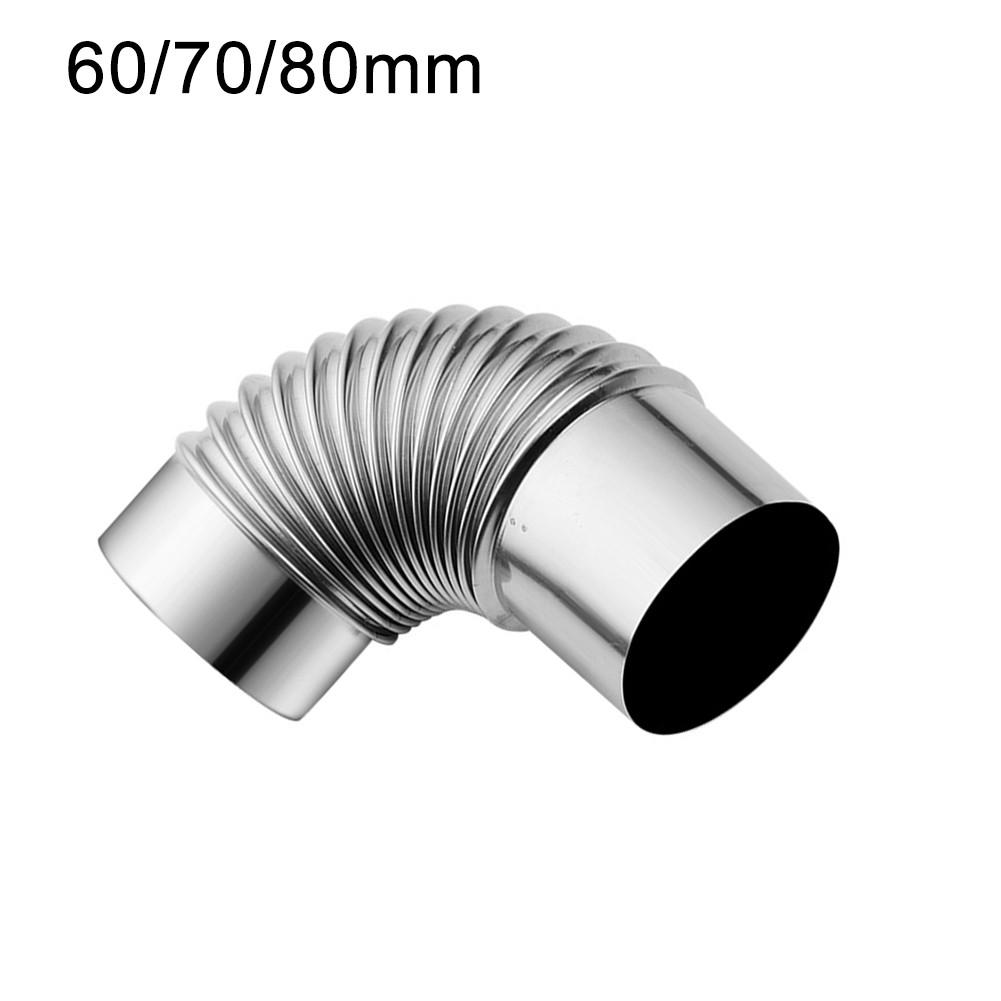 60 70 80 мм из нержавеющей стали 90° колено дымохода изгиб 90° многотрубная дымоходная труба для кемпинга на открытом воздухе дровяные печи дымоход