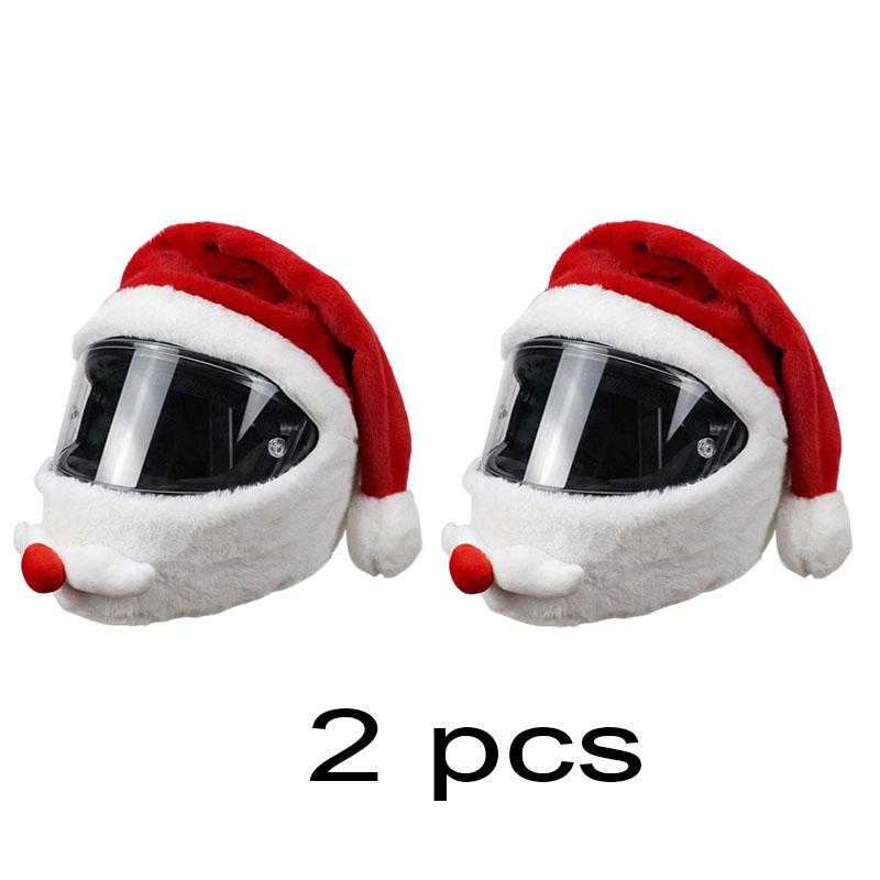 Забавная Рождественская Шапка Чехол на Мотоциклетный Шлем Санта Клаус Велосипедный Шлем Капюшон Веселого Рождества Развлечения Украшение Шапка Мультяшная Кепка