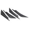 4Pcs Universal Front Bumper Spoiler Lip Splitter Fin Carbon Fiber Style Car Exterior Body Kits