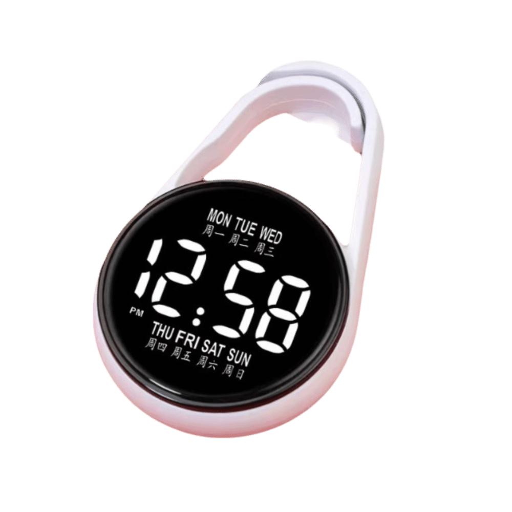 2Pcs Portable Digital Electronic Hanging Watch Luminous Pocket Watch  Pocket Style
