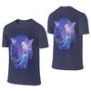Luminescent Fairy Dragon Art Versatile Reversible Tshirtminimalist Style Classic Colors Tshirt