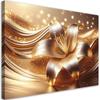 Canvas Print, Flower, Gold Glamour