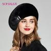 Женский элегантный норковый берет 55-60см