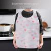 10Pcs/Bag Heart Printed Bib Oil-proof Cooking Apron Kitchen Aprons  Restaurant Home Supplies