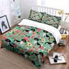 Dachshund Floral Pattern Design Bedding Duvet Cover Set Duvet Cover Pillowcases  (1*Duvet Cover 2*Pillowcases, without duvet insert)
