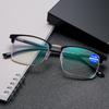 3Pcs Square Reading Glasses Men Myopia Eyewear Anti Blue Light Half Frame Myopia Eyeglasses