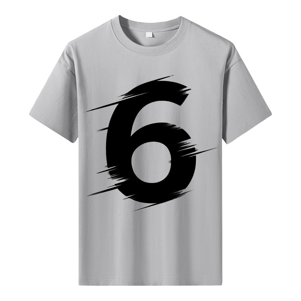 Мужская футболка с коротким рукавом с принтом Мужская свободная повседневная футболка с коротким рукавом