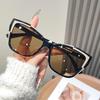 New Glasses Frame Women'S Personality Tortoiseshell Fashion Sun Glasses Fashion Cat Eye Sunglasses Trendy Shades Uv400
