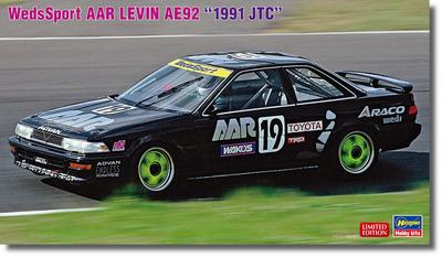 Hasegawa 1/24 Weds Sports AAR Levin AE92 1991 JTC Пластиковая модель-конструктор 20702