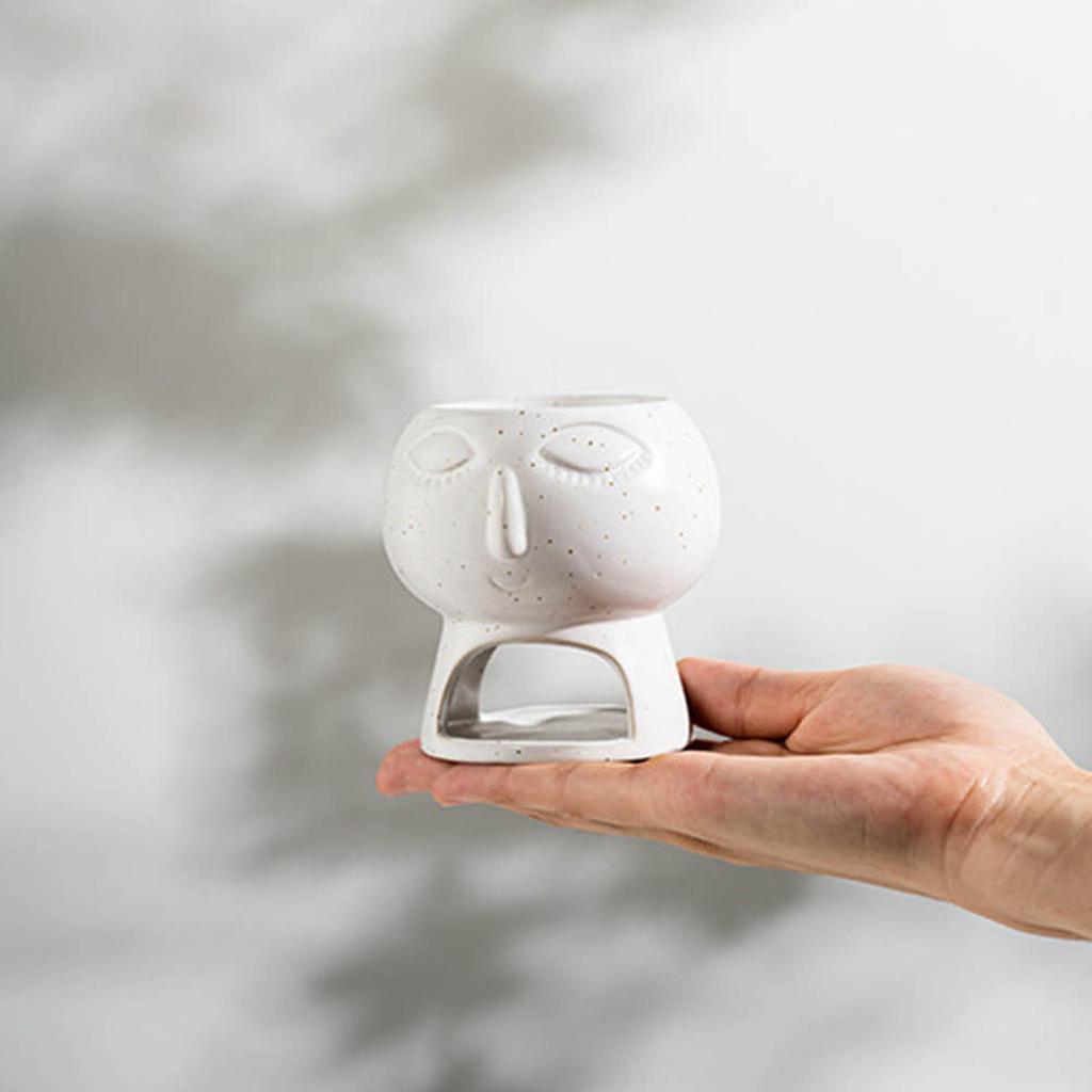 Ceramic Oil Burner Aroma Lamp Tea Light Holder Aroma Diffuser Warmer for Essential Oils Fragrance Oil and Scented Wax