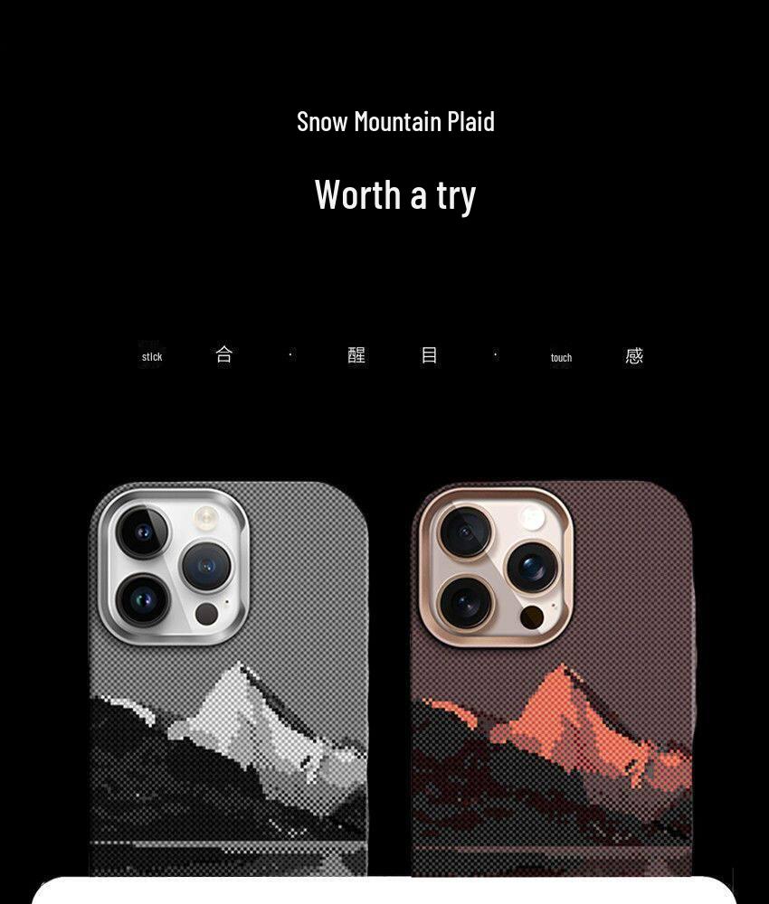 Чехол для телефона Apple iPhone 15 Pro Max из кевлара, магнитной карбоновой фибры