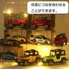 Tomica Case for Miniature Holds Freely Clear Dustproof and No Safe Ideal for Display and Storage of Cars, 10/40 Cars, Wall-Mountable, Combinable, Lid,