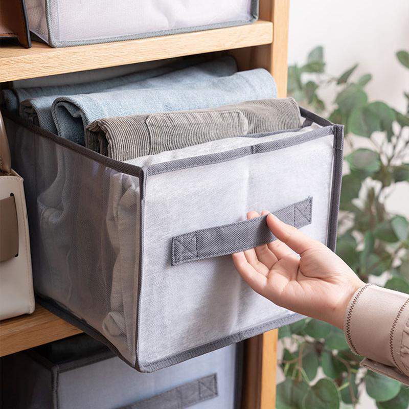 1pc Underwear Drawer Organizer Storage Box Foldable Closet Organizers Drawer Divider Storage Boxes For Underpants Socks Bra