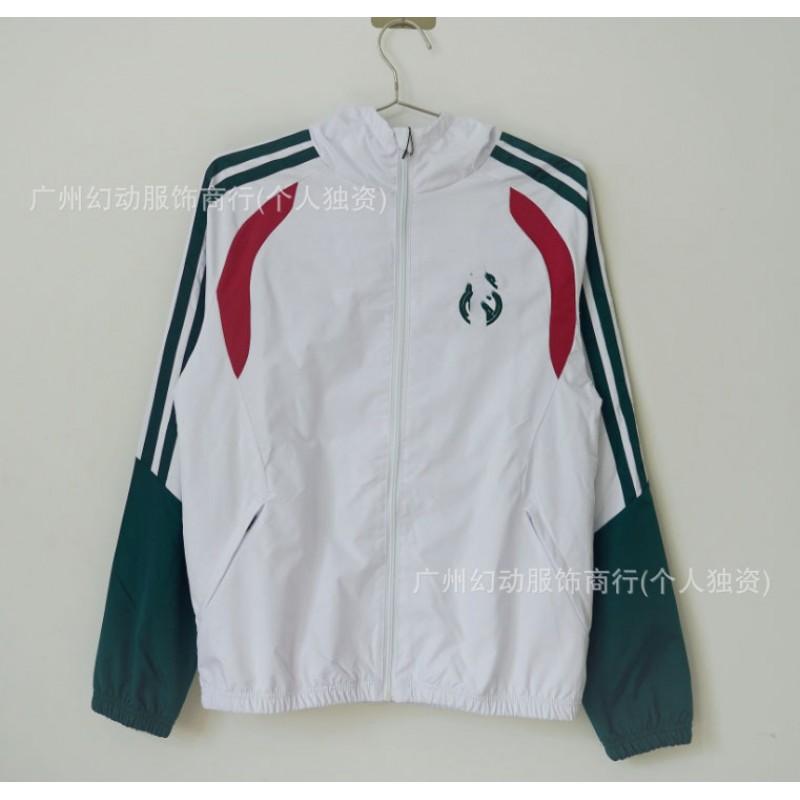 Hooded Retro Waterproof Windbreaker Rose Collaboration Training Jersey Football Shirt Unisex Size L