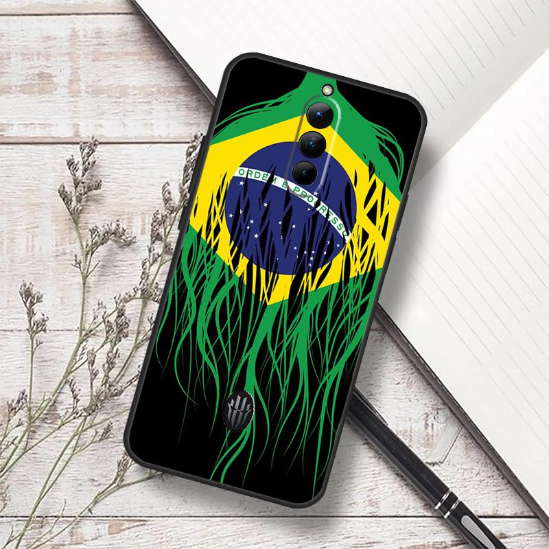 Бразилия Бразильский флаг Чехол для ZTE Nubia Red Magic 7S 6S 7 Pro RedMagic 10 Air 8S 9S 10S 8 9 10 11 Pro Plus Funda