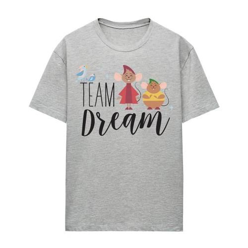 Cinderella Womens/Ladies Team Dream Jaq And Gus Heather T-Shirt