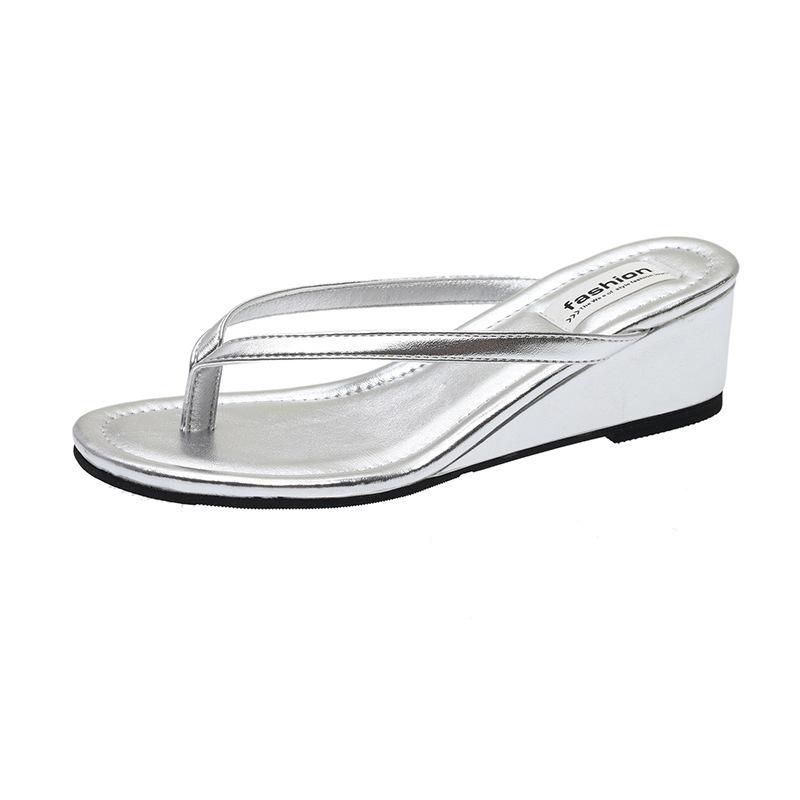 Retro Thick-soled Flip-flops Height-increasing Shoes Versatile Anti-slip Flip-flops